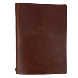 Genuine Leather Slab Elastic Menu Covers